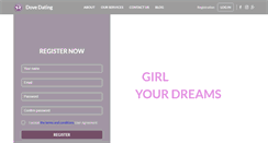 Desktop Screenshot of dovedating.com