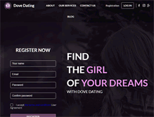 Tablet Screenshot of dovedating.com